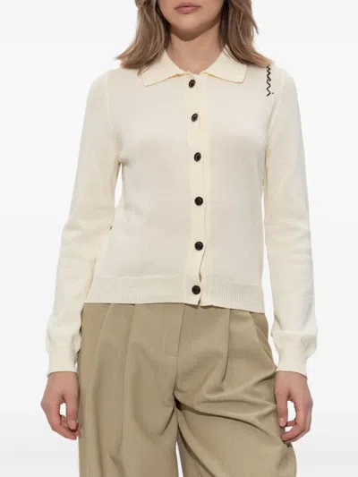 Marni Cardigan In Cotone Color Crema