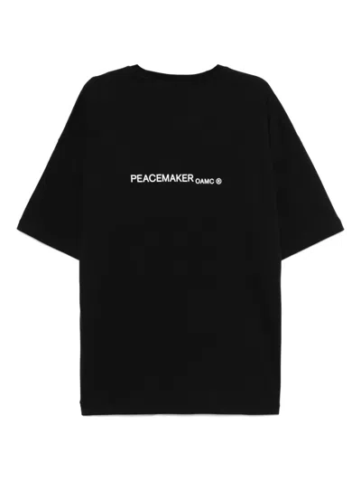 Peacemaker Oamc Lighter-printed T-shirt In Black