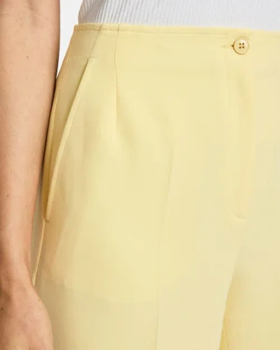 Santorelli Lily Wide Leg Pants With Slanted Side Pockets In Techno Crepe