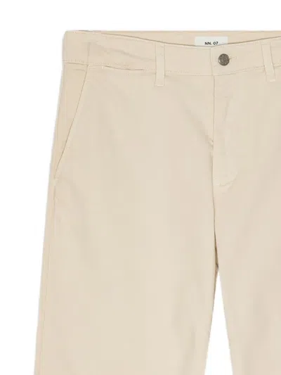 Nn07 Viscose Beige Trousers In Neutral