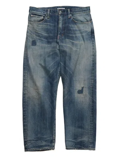 Sophnet Distressed Light-wash Jeans