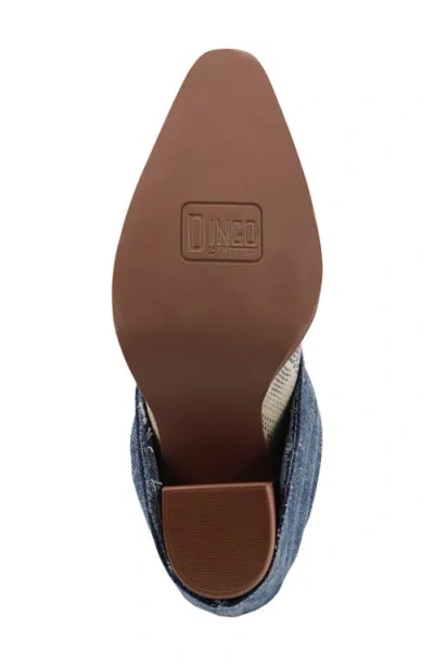 Dingo Womens Denim Dream Block Heel Cowboy Boots