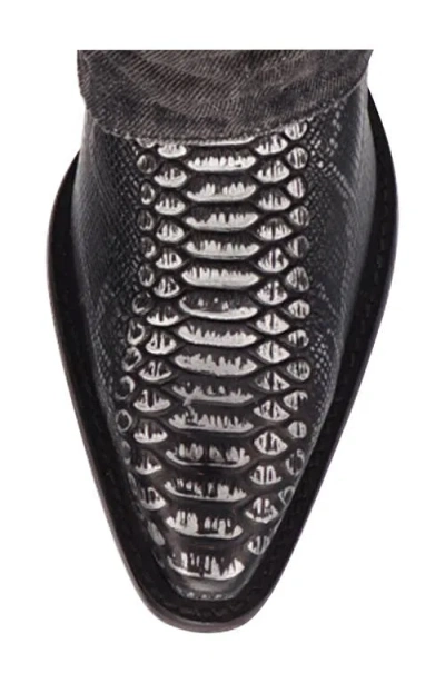 Dingo Womens Denim Dream Block Heel Cowboy Boots