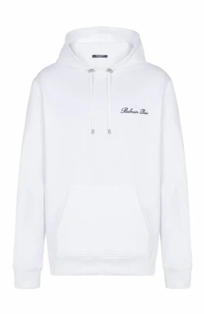 Balmain Signature Hoodie Adjustable Drawstring