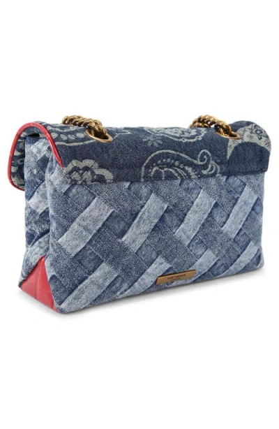 Kurt Geiger London Kensington Denim Convertible Shoulder Bag