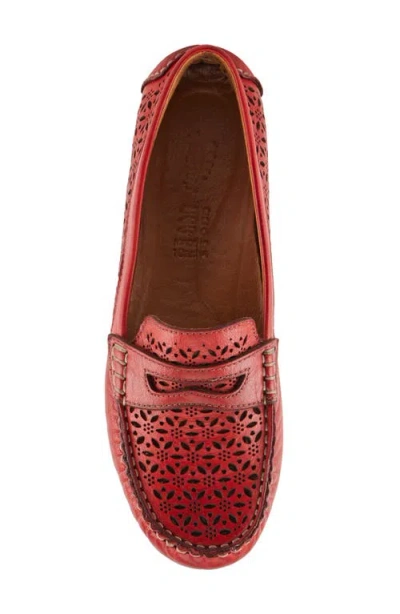 Spring Step Crain Driving Penny Loafer In Multi