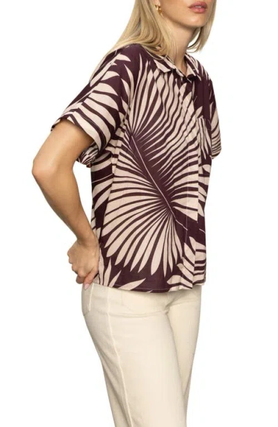 Sanctuary Sanc Souvenir Button Down Shirt In Mesa Palm