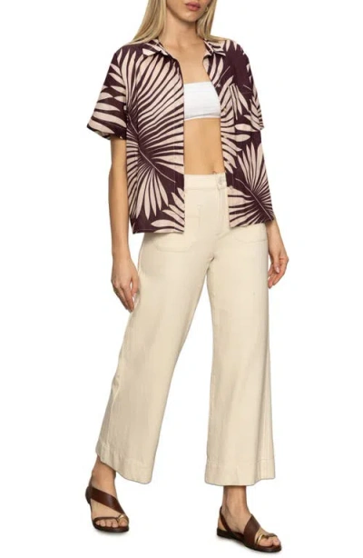 Sanctuary Sanc Souvenir Button Down Shirt In Mesa Palm