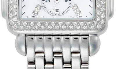 Michele Deco Mid Watch, 29mm In White/silver