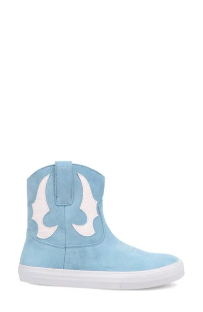 Dingo Womens Ollie Flat Heel Cowboy Boots In Blue