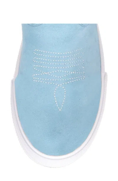 Dingo Womens Ollie Flat Heel Cowboy Boots In Blue