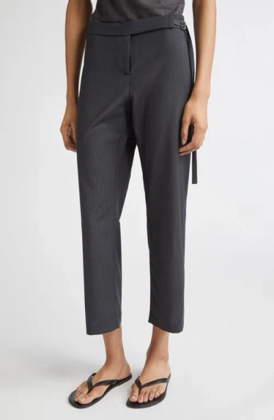 Paloma Wool Bigas Pinstripe Tie Detail Straight Leg Crop Trousers