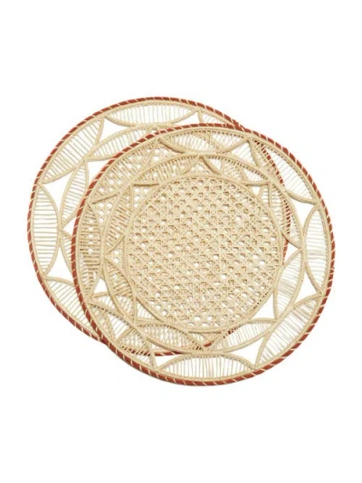 La Doublej Raffia Placemat Set Of 2
