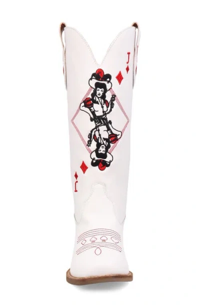 Dingo Womens Jack Of Diamonds Stacked Heel Cowboy Boots