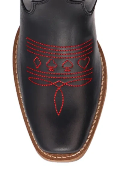 Dingo Womens Jack Of Diamonds Stacked Heel Cowboy Boots