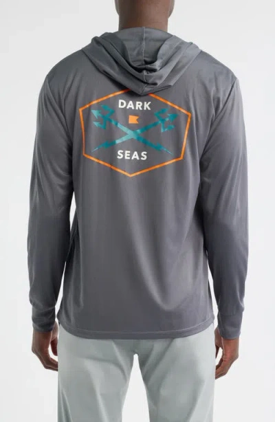 Dark Seas Progressive Upf Hooded Long Sleeve T-shirt