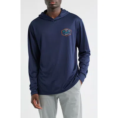 Dark Seas Progressive Upf Hooded Long Sleeve T-shirt