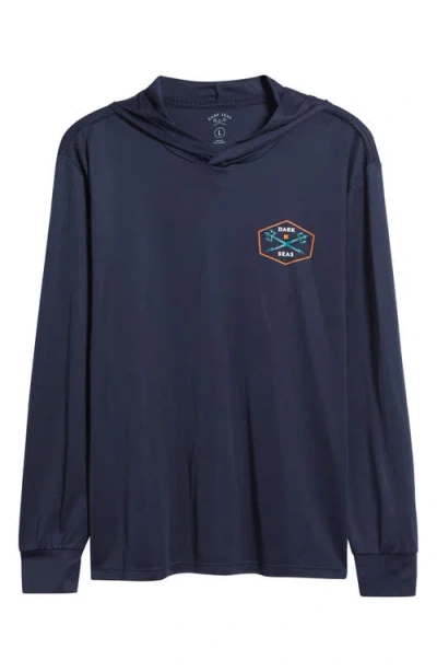 Dark Seas Progressive Upf Hooded Long Sleeve T-shirt