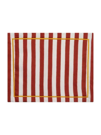 La Doublej Placemat Set Of 2 In Brown