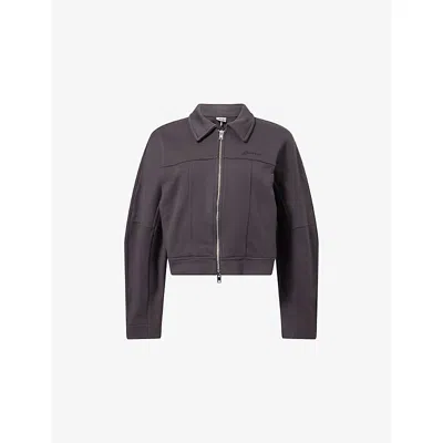 Ganni Collared Neck Panel Detailing Bomber Jacket