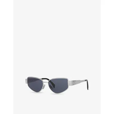 Celine Womens Grey Cl40293u Square-frame Metal Frame