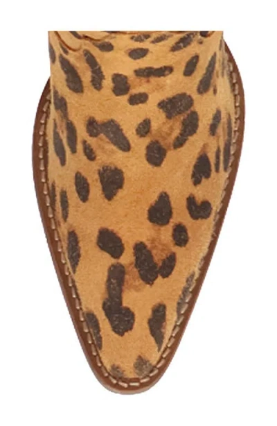 Dingo Womens Diva Stacked Heel Cowboy Boots In Animal Print