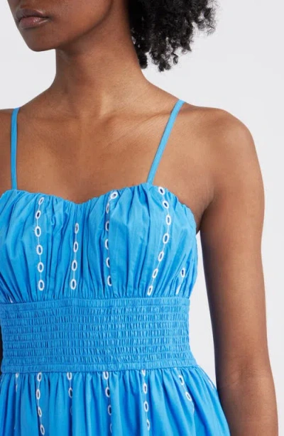 Rails Murano Embroidered Eyelet Cotton Sundress In Blue