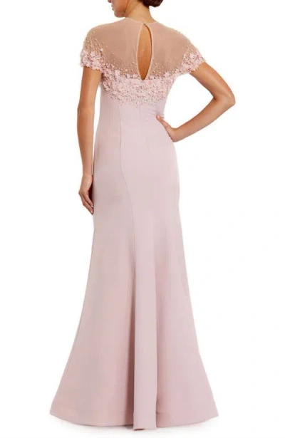 Mac Duggal 11867 Beaded Long Mermaid Formal Evening Dress In Pink