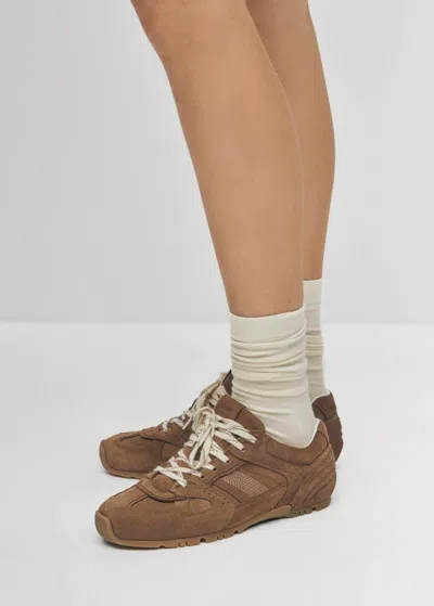 Alohas Tb.56 Low-top Suede Sneakers In Brown