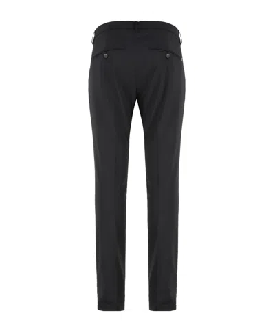 Dondup Gaubert Virgin Wool Trousers In Black