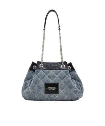 Marc Jacobs Medium Denim Bag The Quilted Chain Sack