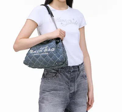 Marc Jacobs Medium Denim Bag The Quilted Chain Sack