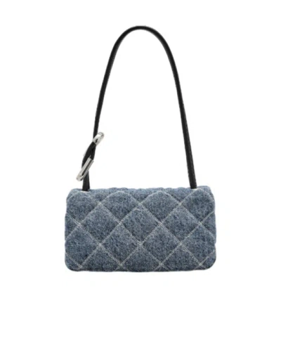 Marc Jacobs Quilted Chain Strap Top Handle Shoulder Bag In Blue