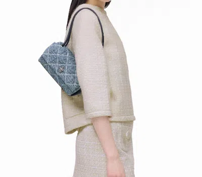 Marc Jacobs Quilted Chain Strap Top Handle Shoulder Bag In Blue