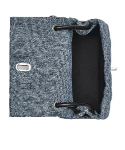 Marc Jacobs Quilted Chain Strap Top Handle Shoulder Bag In Blue