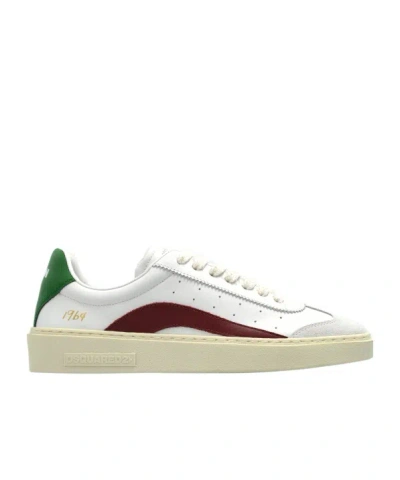Dsquared2 Round Toe Low Top Sneakers In Multi