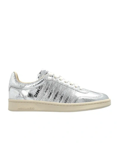 Dsquared2 Metallic-leather Sneakers