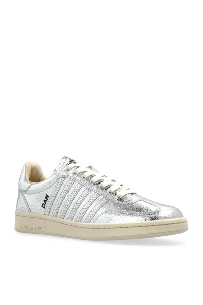 Dsquared2 Metallic-leather Sneakers