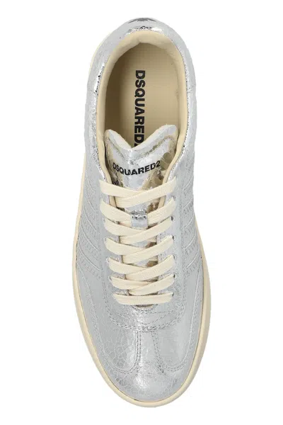 Dsquared2 Metallic-leather Sneakers