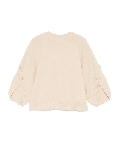 Max Mara Crossover Detail Oversized Wool And Cashmere Sweater