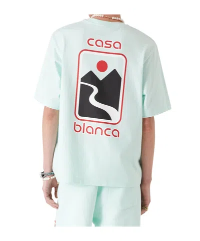 Casablanca Oversize Graphic Print Sunset Valley T-shirt