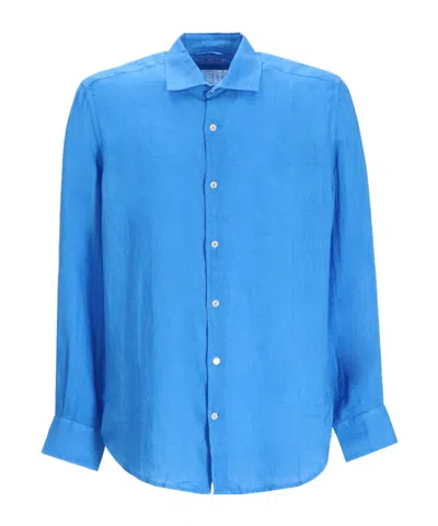 Mc2 Saint Barth Pamplona Shirt In Bluette