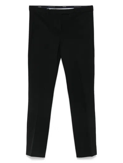 S Max Mara Cropped Trousers In Black