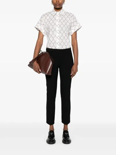 S Max Mara Cropped Trousers In Black