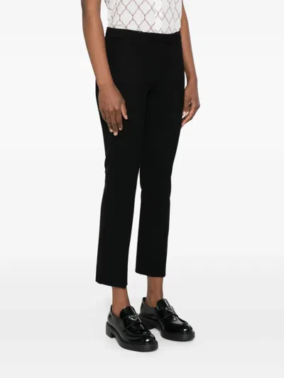 S Max Mara Cropped Trousers In Black