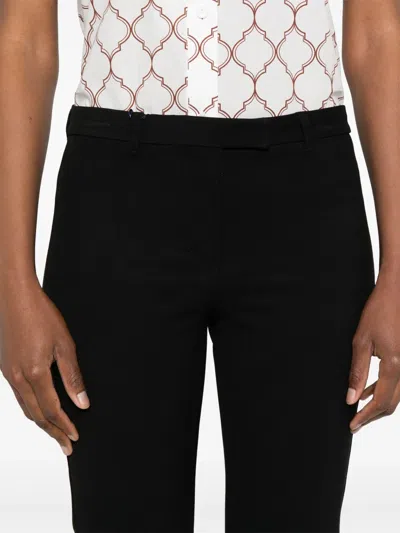 S Max Mara Cropped Trousers In Black