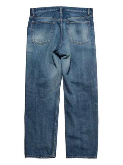 Sophnet Faded-effect Jeans In Blue