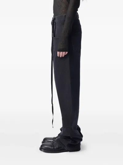 Ann Demeulemeester Herme 5-pockets Slim Fit Cropped Trousers Faded De