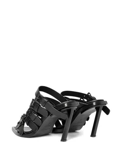 Ann Demeulemeester Nel High Heeled Mules With Belts In Multicolor