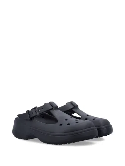 Crocs Buckle-strap Clogs In Black